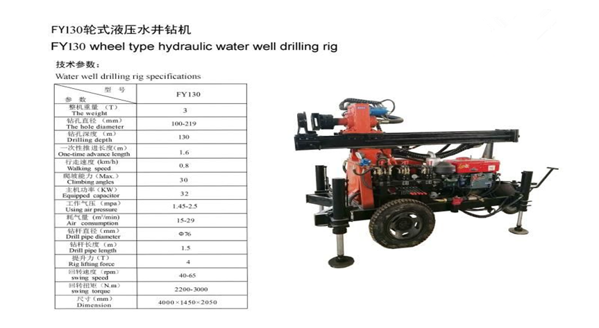 FY130型地熱水井多功能鉆車(chē)
